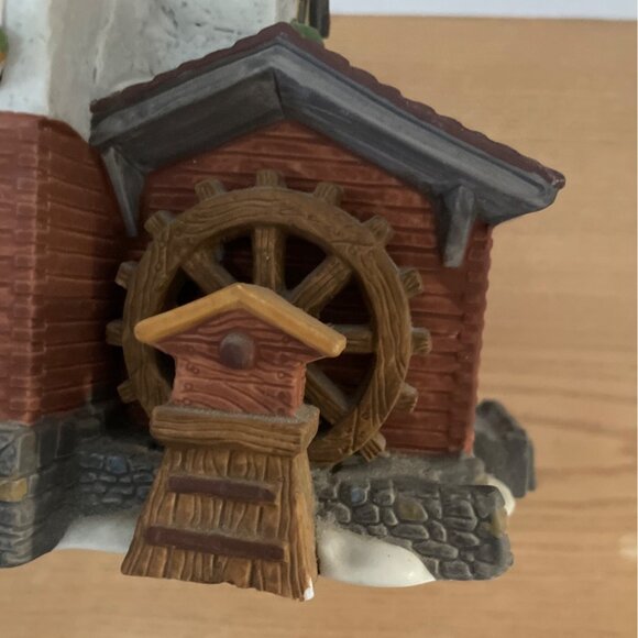 Department 56 Stoder Grist Mill Alpine Village Christmas Lighted 1988 Retired - Picture 5 of 8